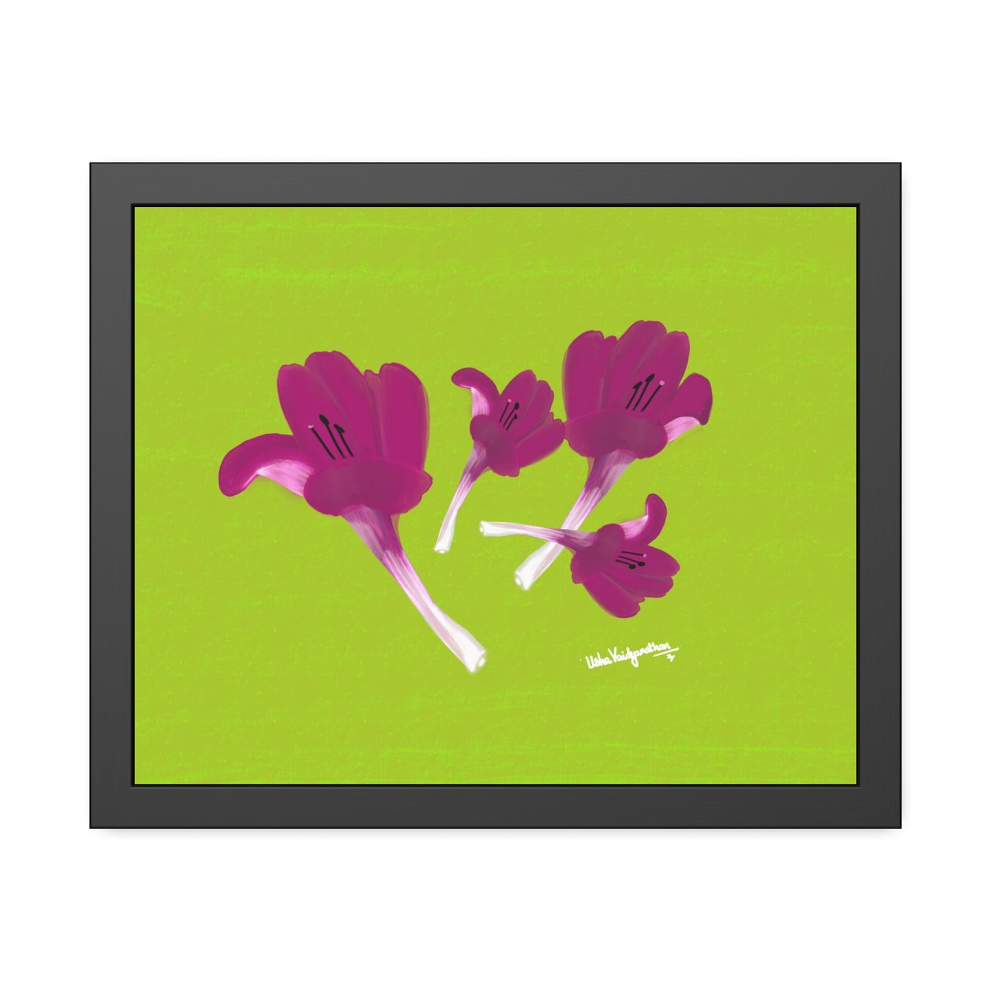 December Delights Magenta - Framed Art