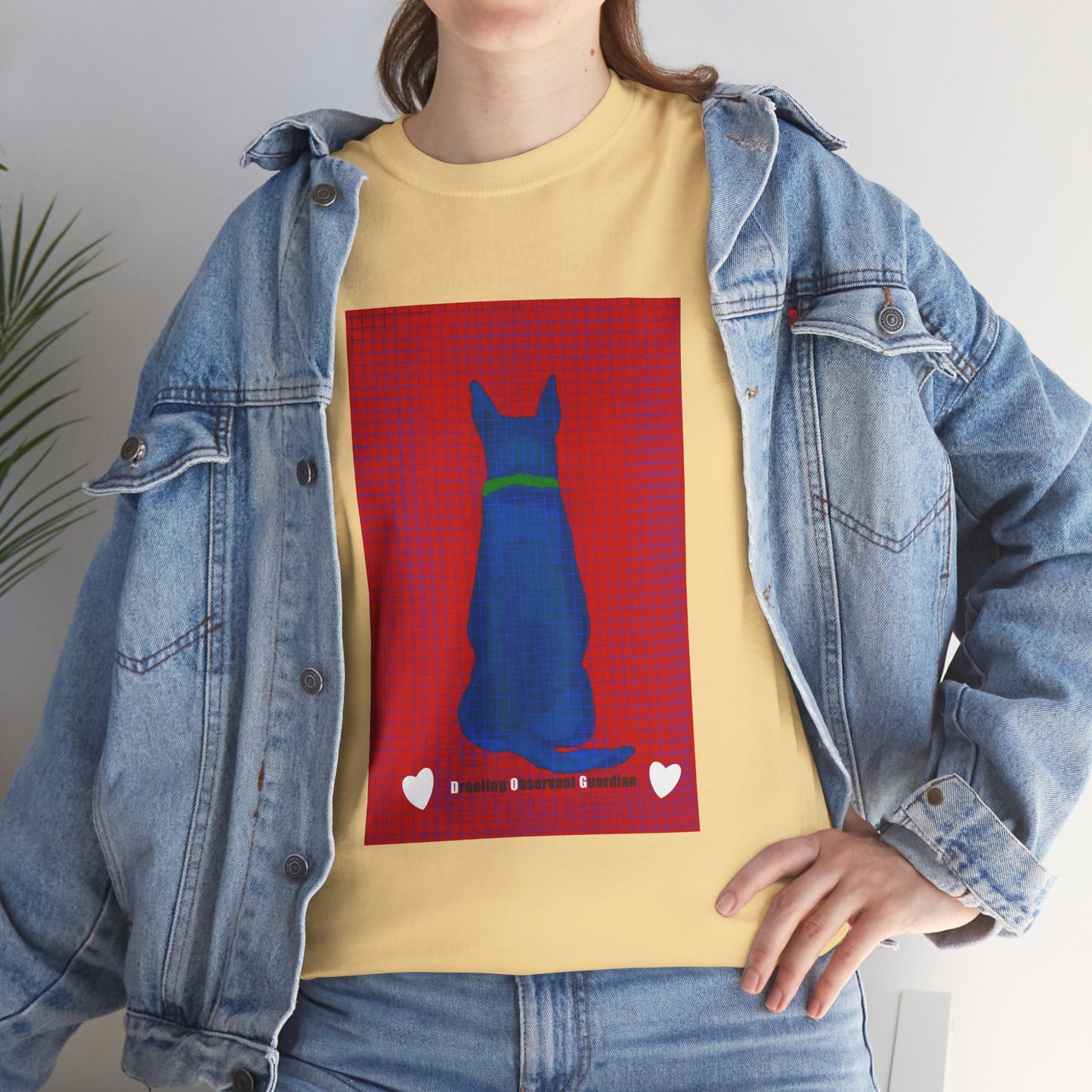 Unisex Heavy Cotton Tee - Dog print