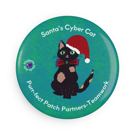 Cyber Magnets- Santa’s Cyber cat (Set of 10 pieces)