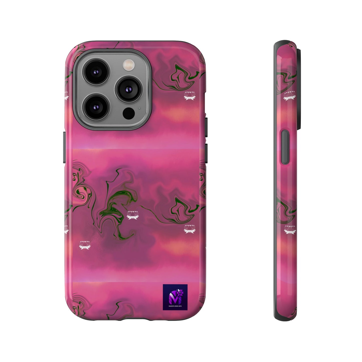 Tough Cases - Magenta Aura print