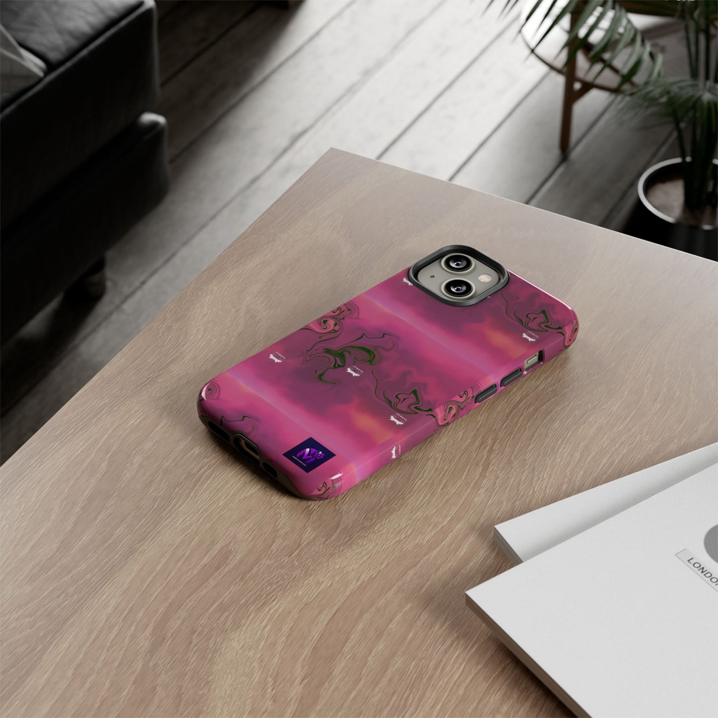 Tough Cases - Magenta Aura print