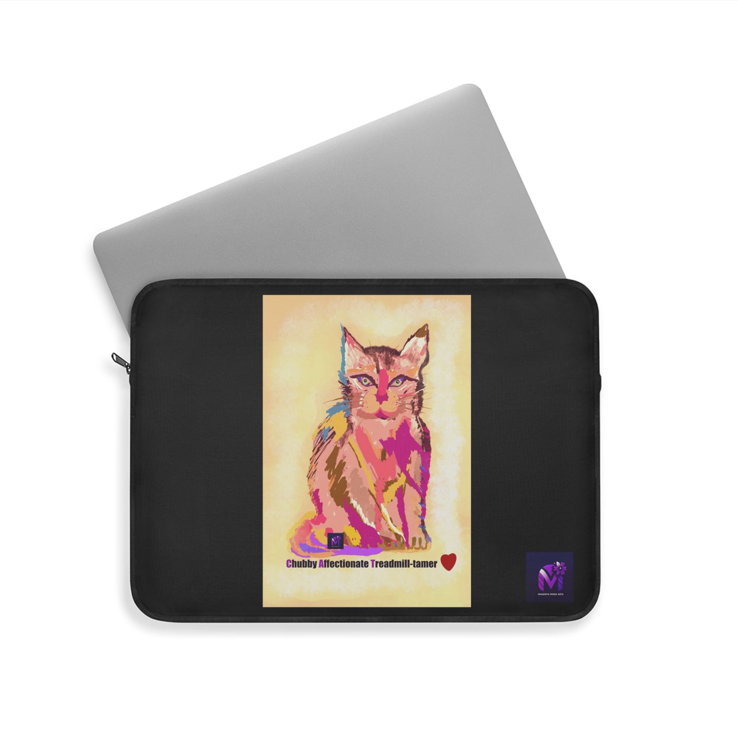 Laptop Sleeve - Cat Gaze print