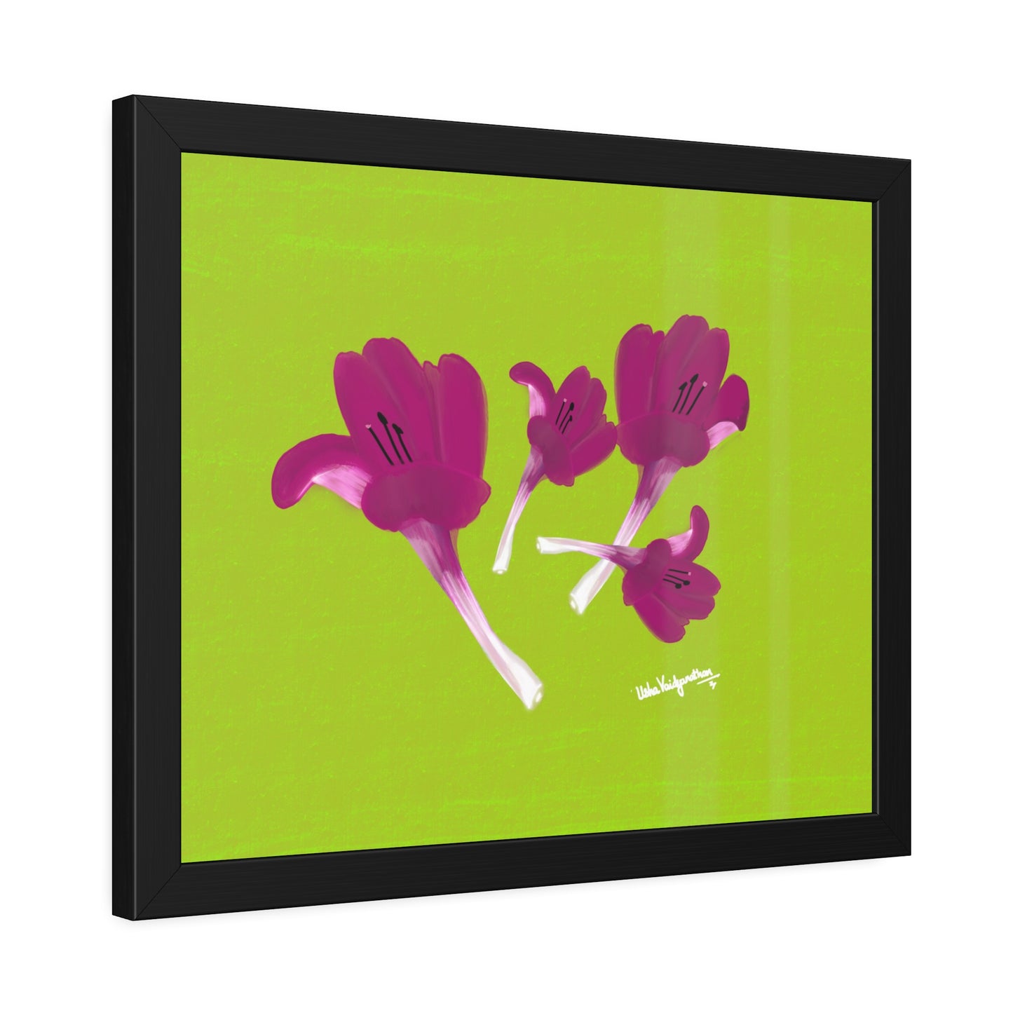 December Delights Magenta - Framed Art