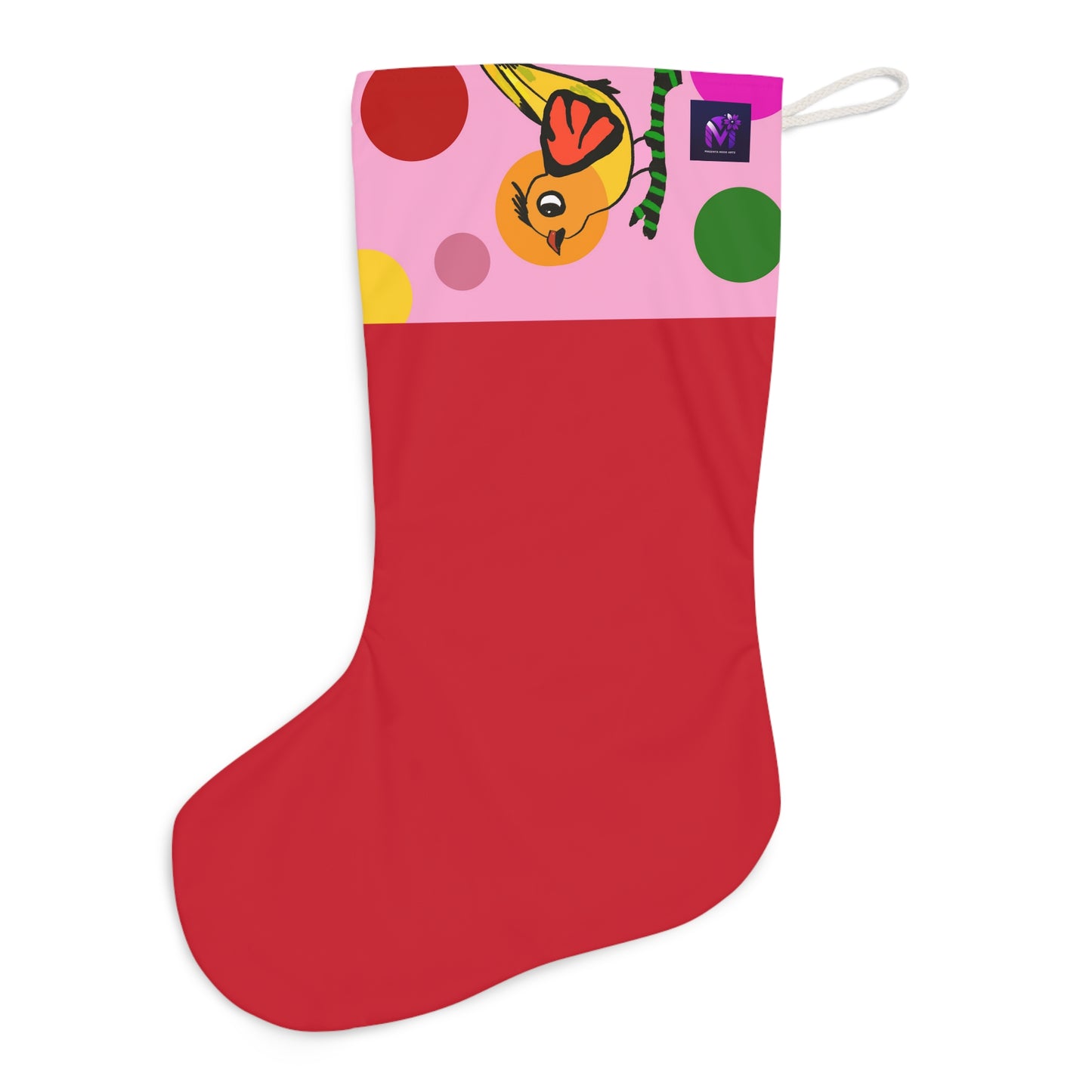 Santa Stocking - Birdsong and bubble - Pink