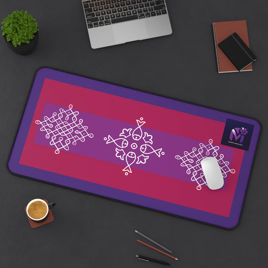 Dots and curves - Multipurpose Desk Mat
