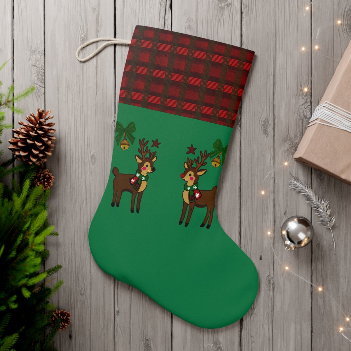 Santa Stocking Classic Green