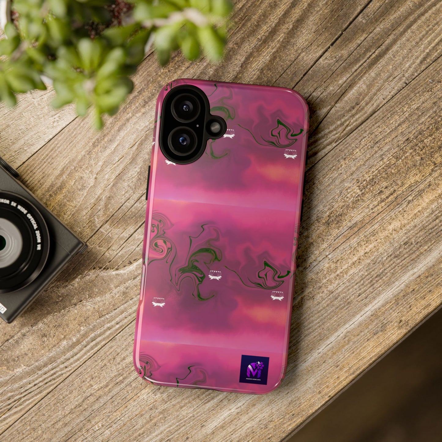 Tough Cases - Magenta Aura print