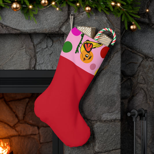 Santa Stocking - Birdsong and bubble - Pink