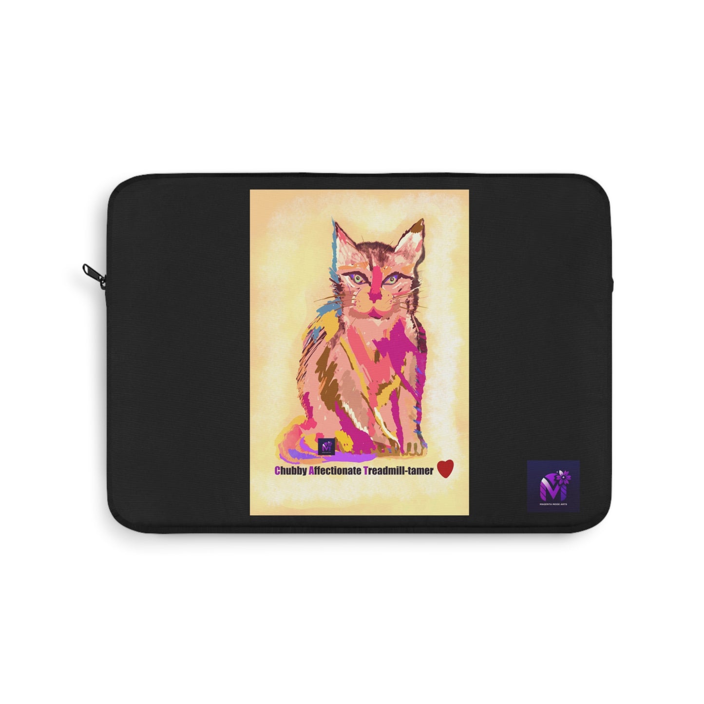Laptop Sleeve - Cat Gaze print