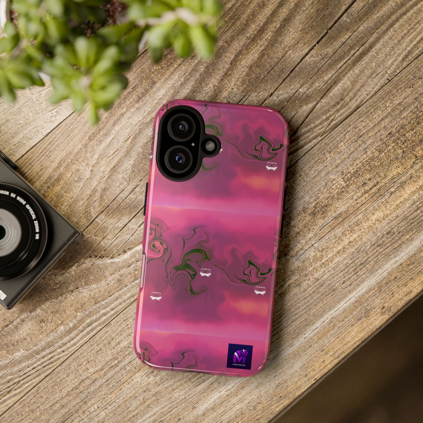 Tough Cases - Magenta Aura print