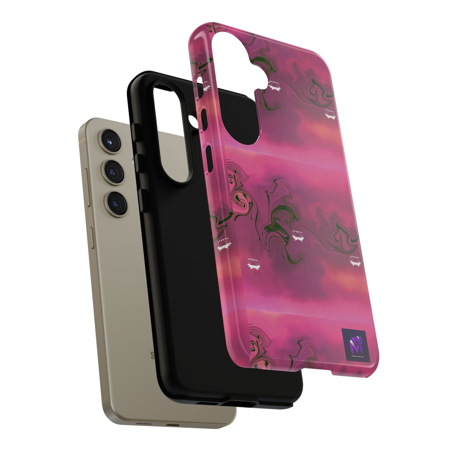 Tough Cases - Magenta Aura print