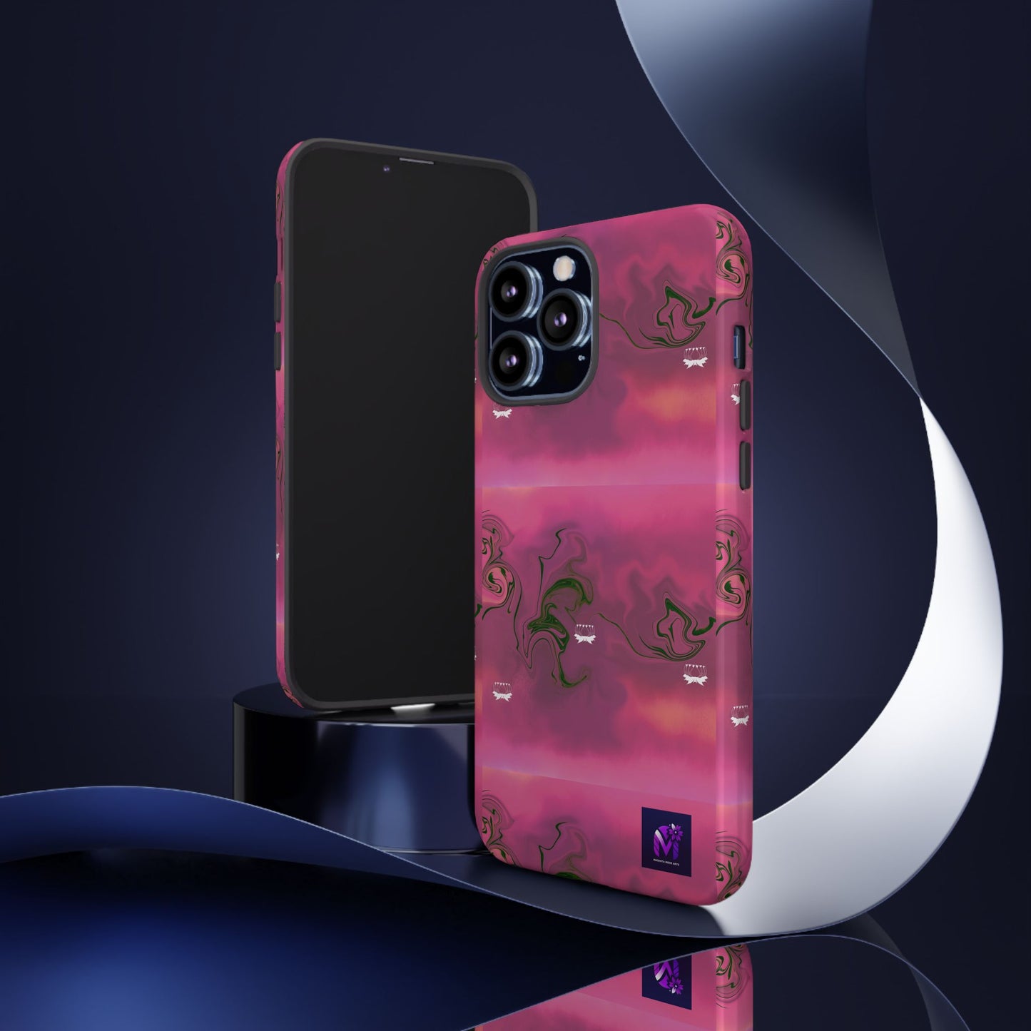 Tough Cases - Magenta Aura print