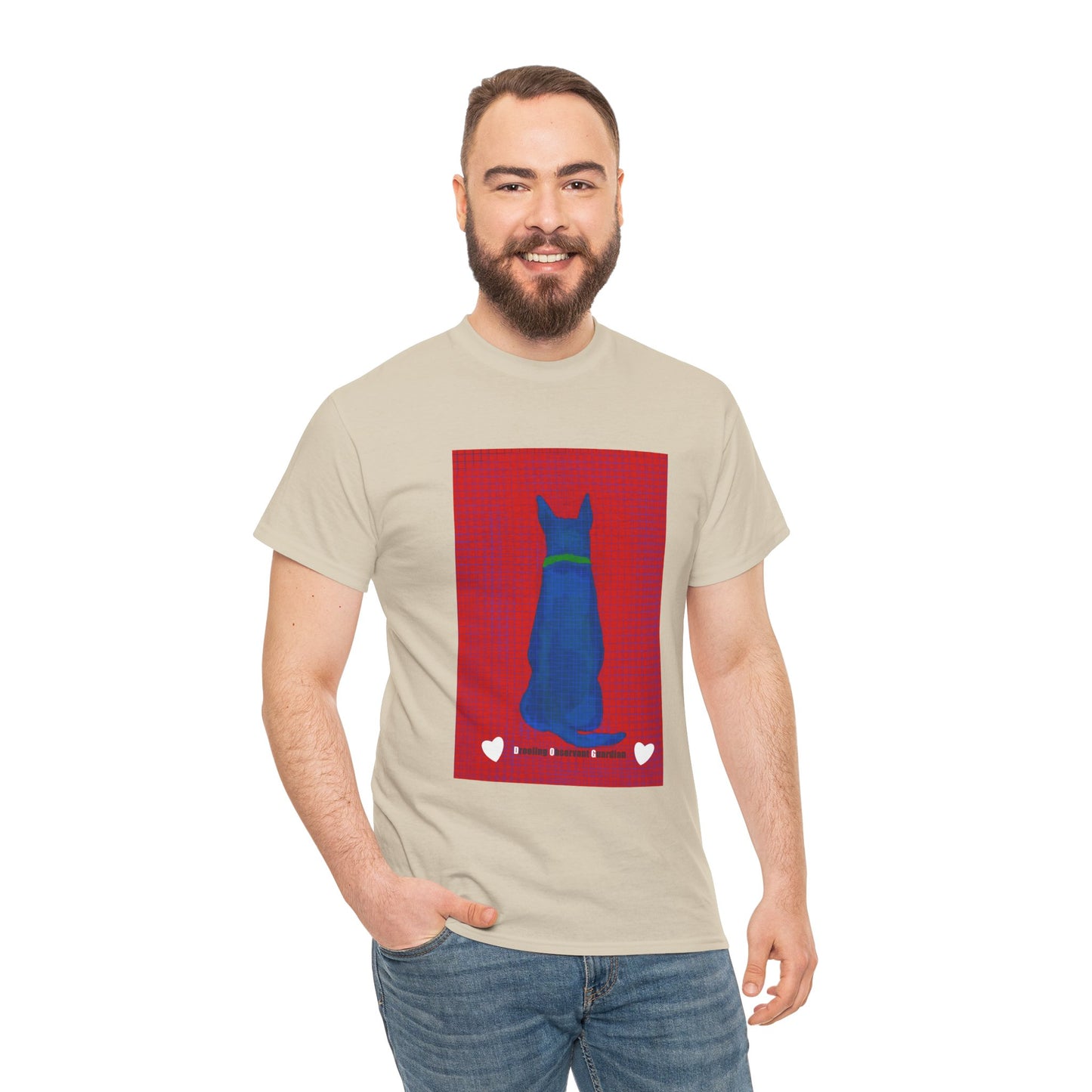Unisex Heavy Cotton Tee - Dog print