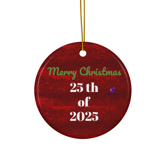 Limited edition Date 25/2025 Ornament (Star,Circle,Heart,Snowflake)