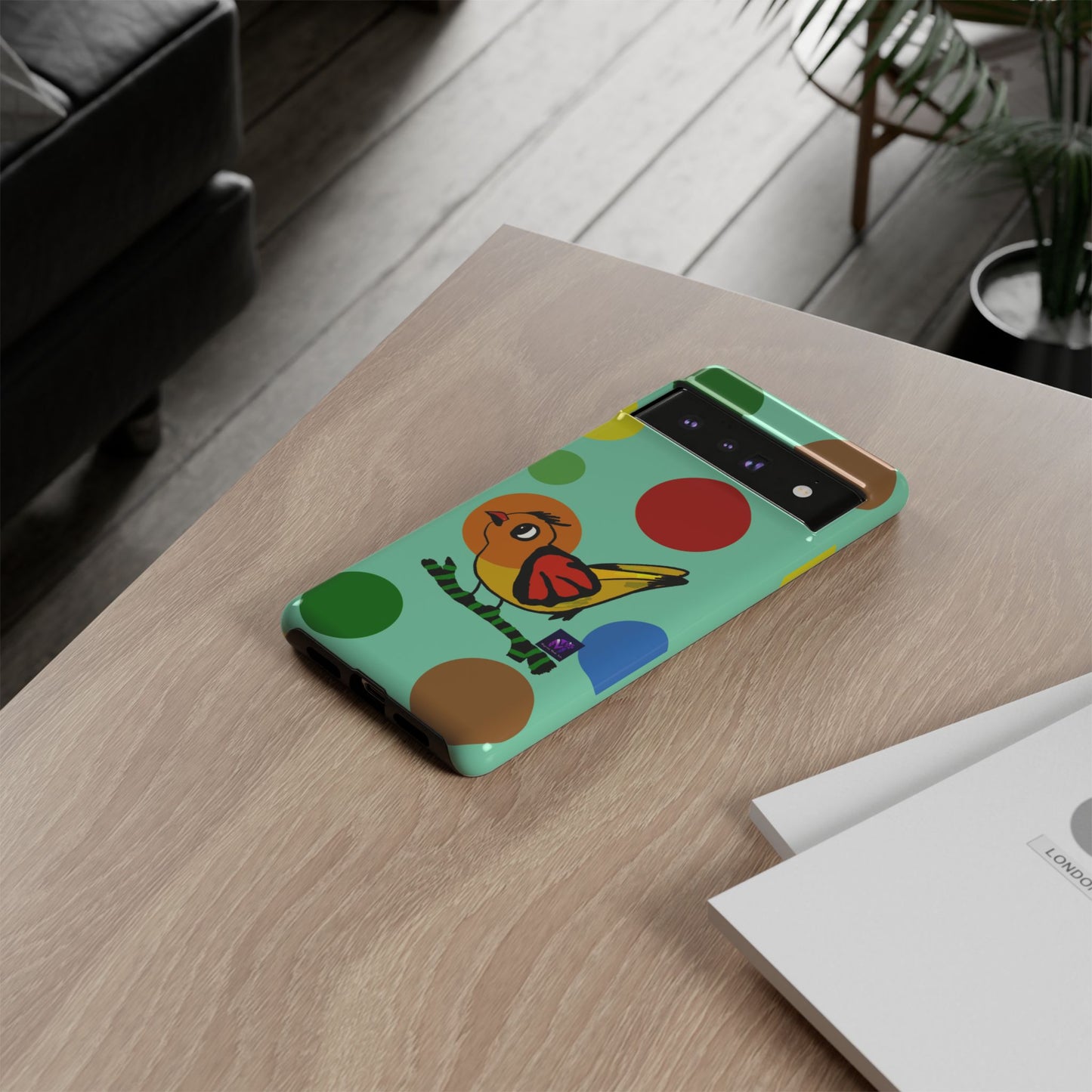 Phone Case - 40 Phone Models- Dotted and Feathered art print