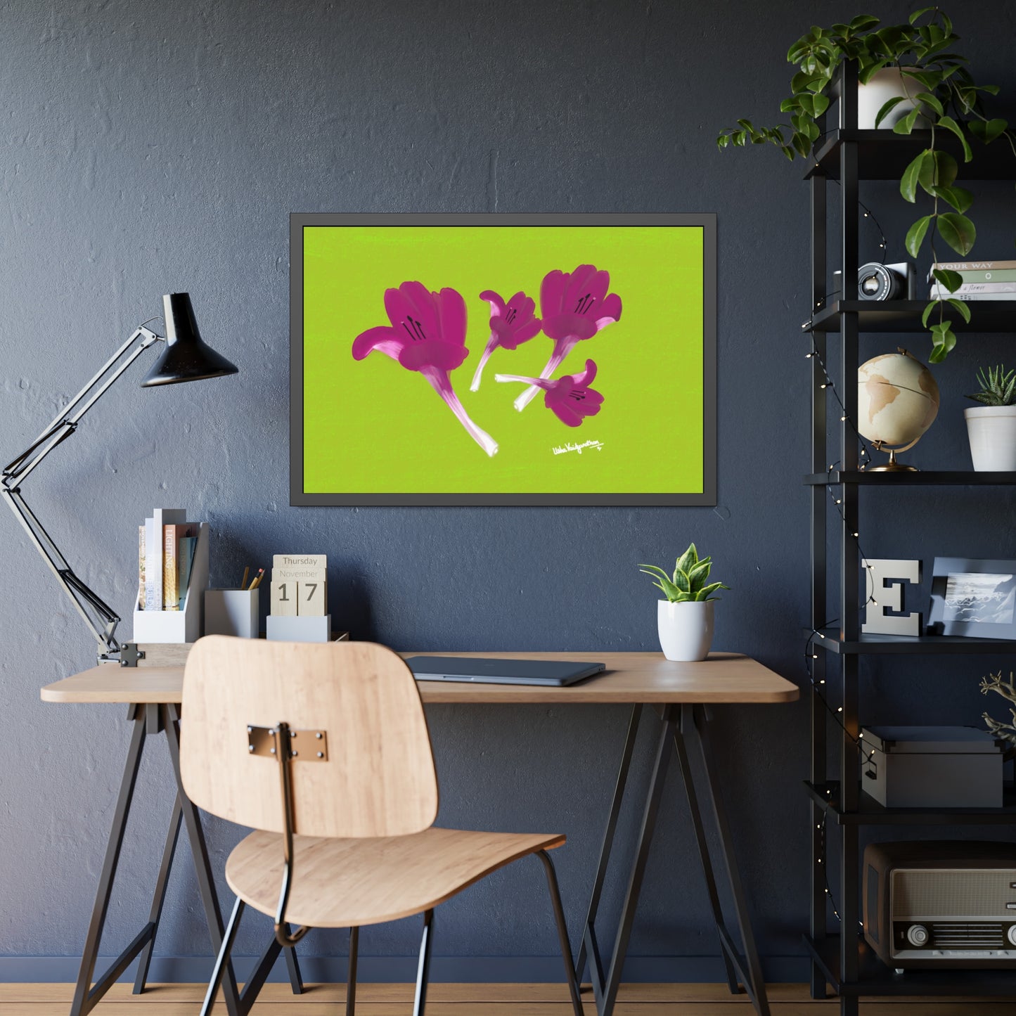 December Delights Magenta - Framed Art