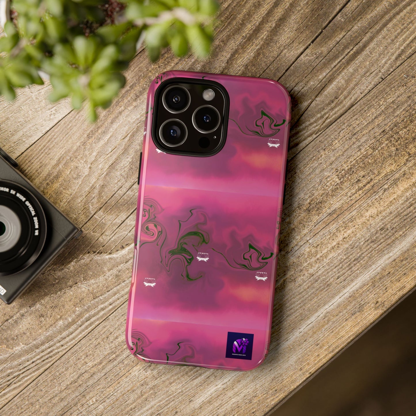 Tough Cases - Magenta Aura print