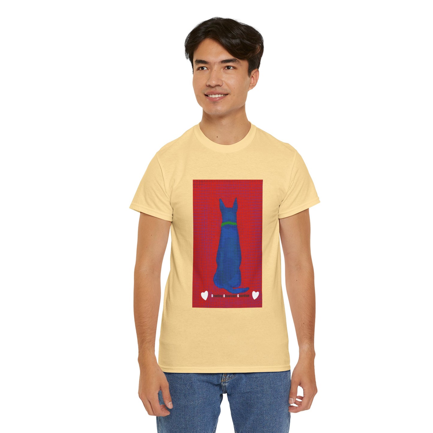 Unisex Heavy Cotton Tee - Dog print