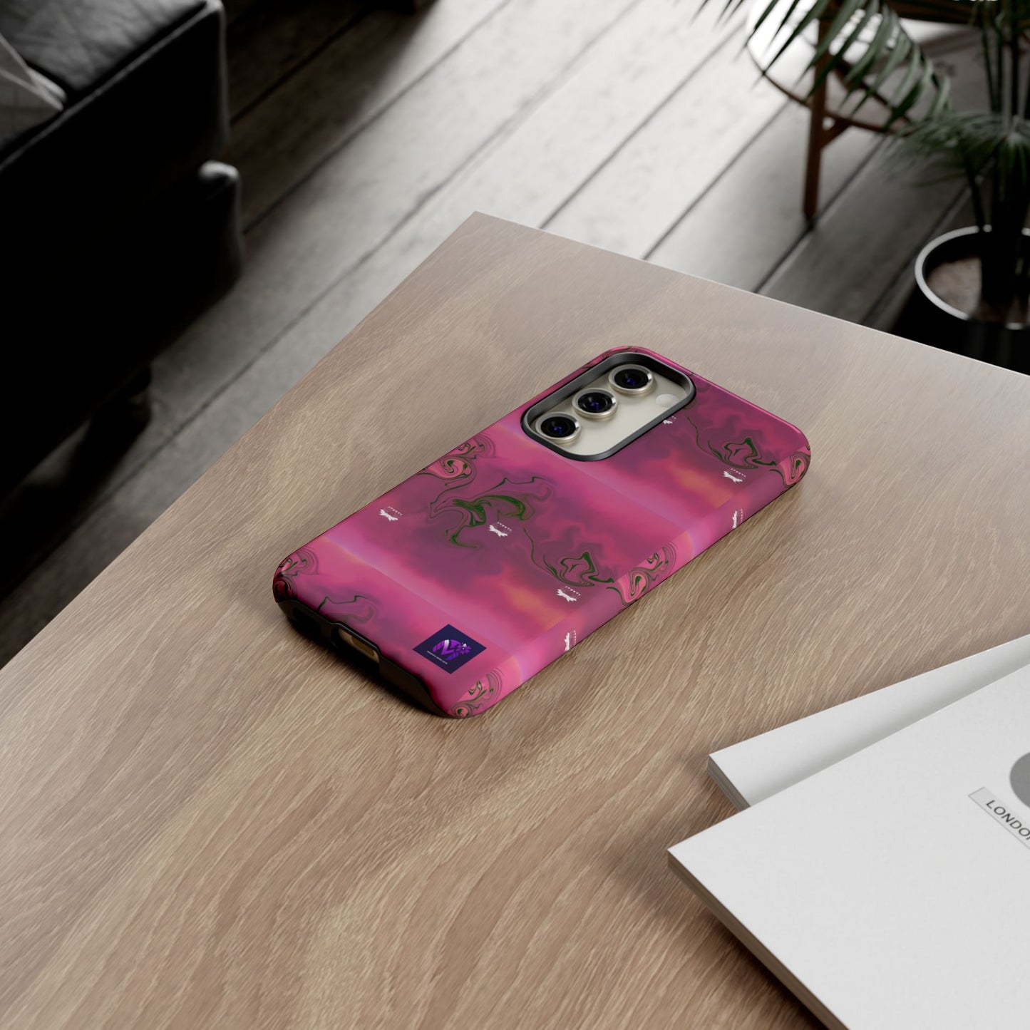 Tough Cases - Magenta Aura print