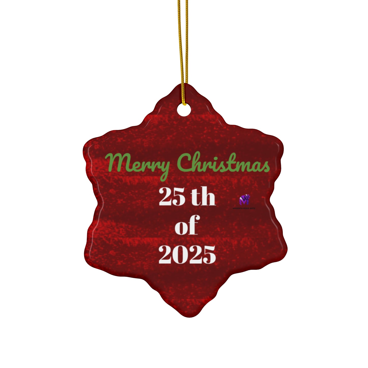Limited edition Date 25/2025 Ornament (Star,Circle,Heart,Snowflake)