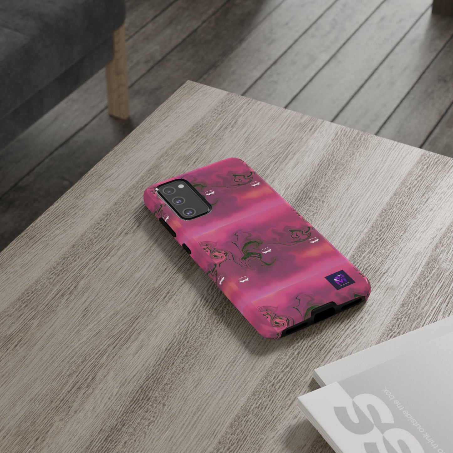 Tough Cases - Magenta Aura print