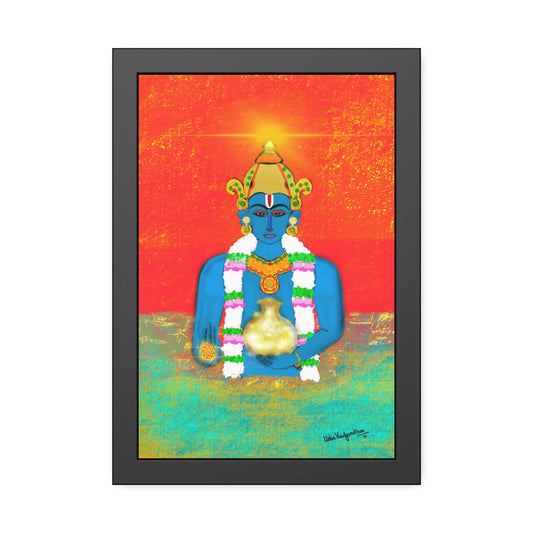 Sacred Shri Dhanvantari - Framed Art