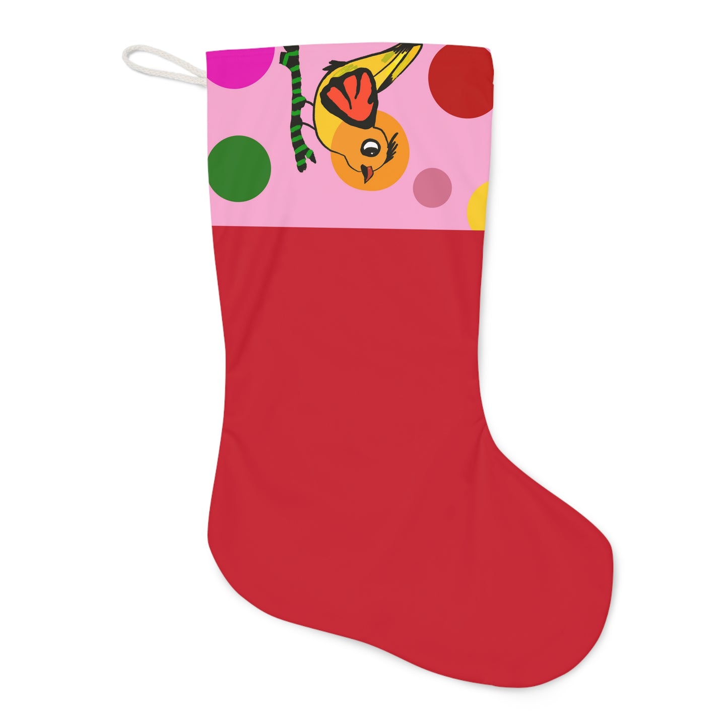Santa Stocking - Birdsong and bubble - Pink