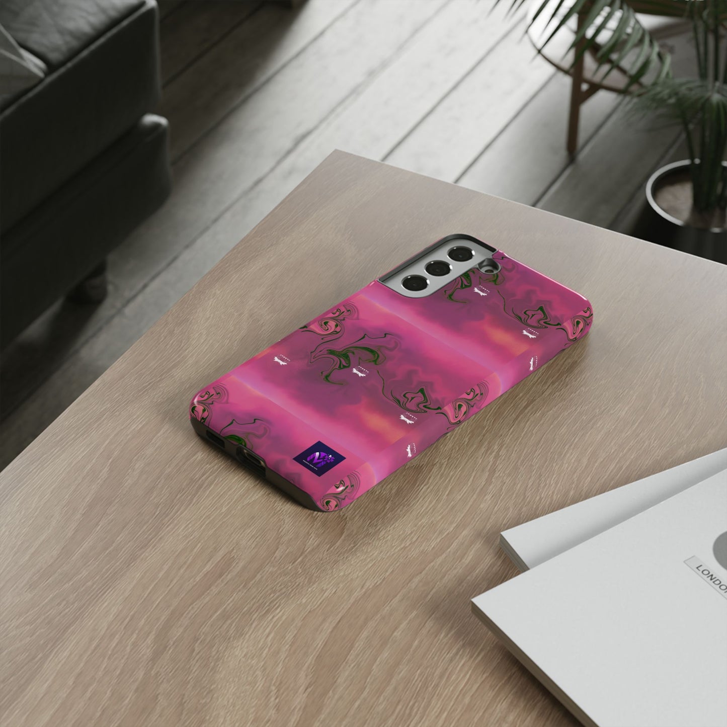 Tough Cases - Magenta Aura print