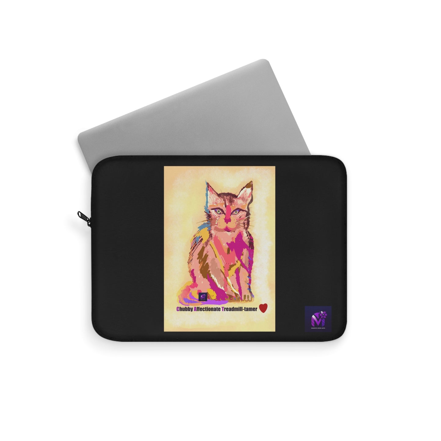 Laptop Sleeve - Cat Gaze print