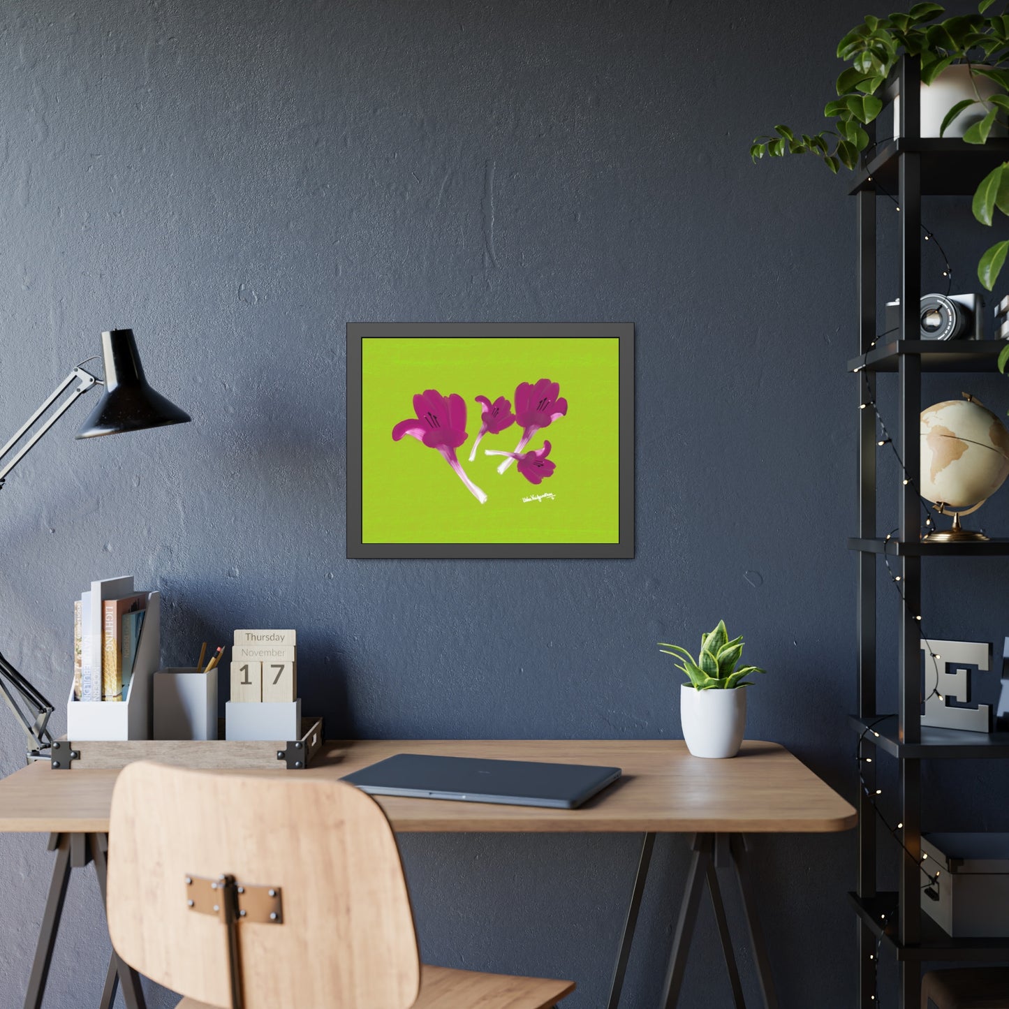 December Delights Magenta - Framed Art