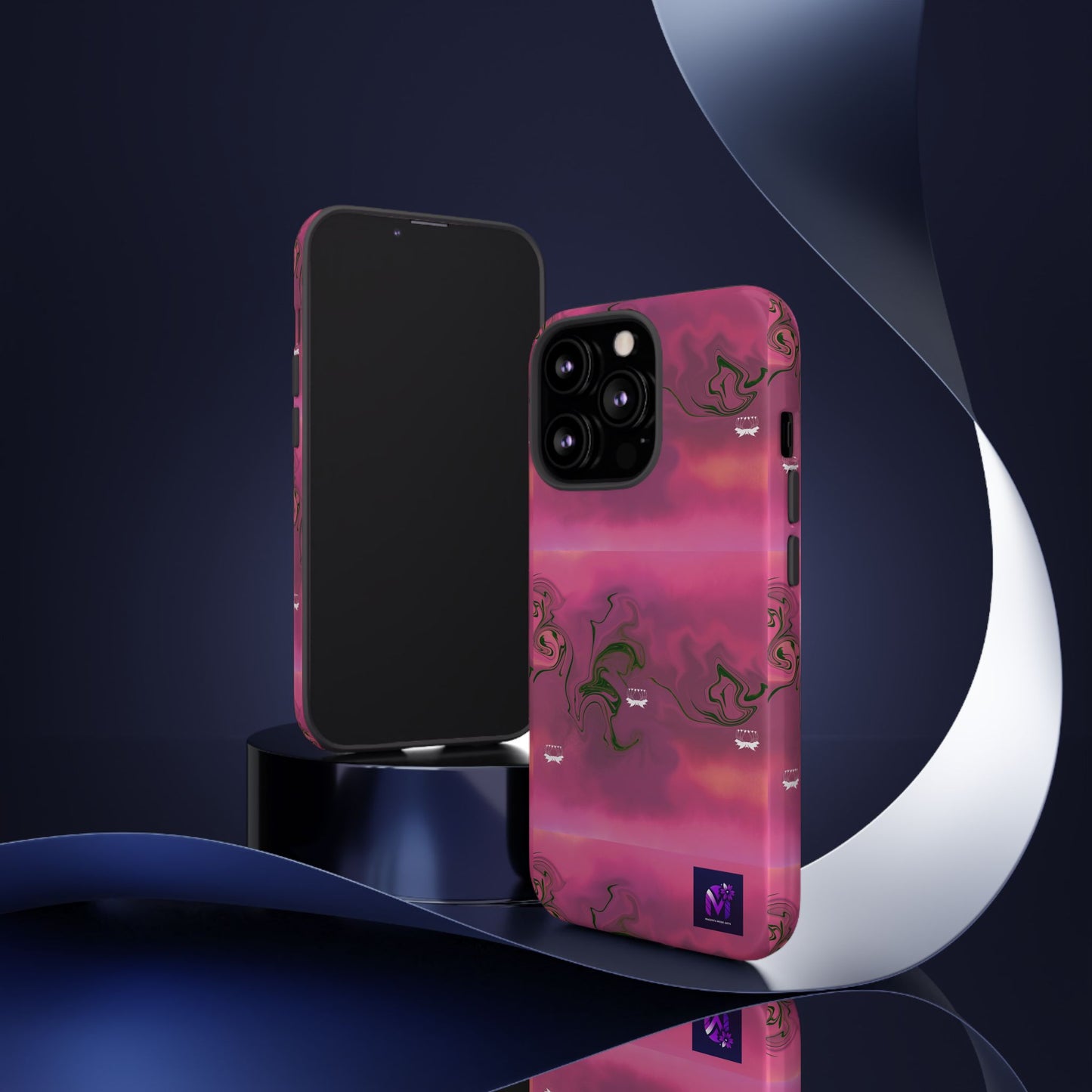 Tough Cases - Magenta Aura print
