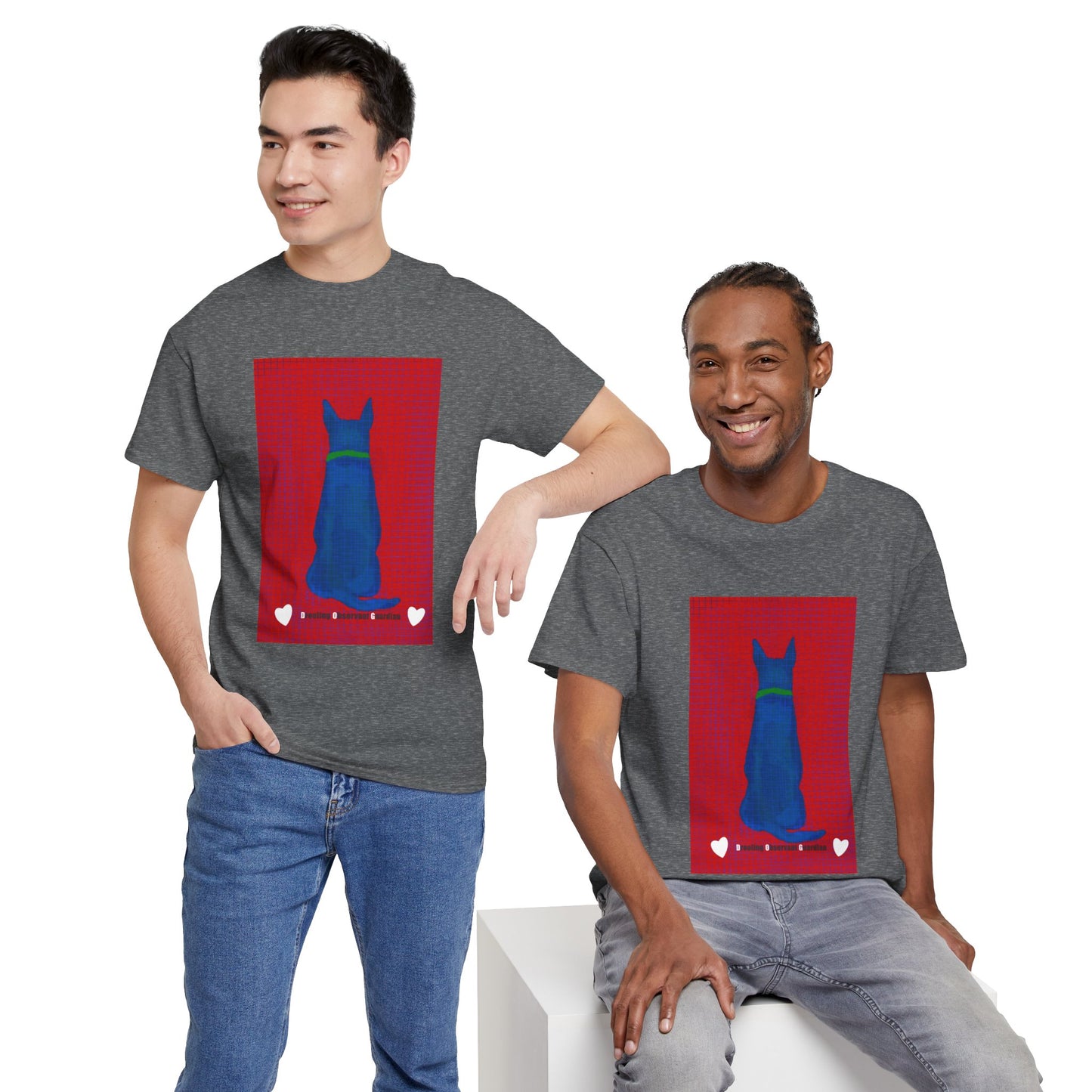 Unisex Heavy Cotton Tee - Dog print