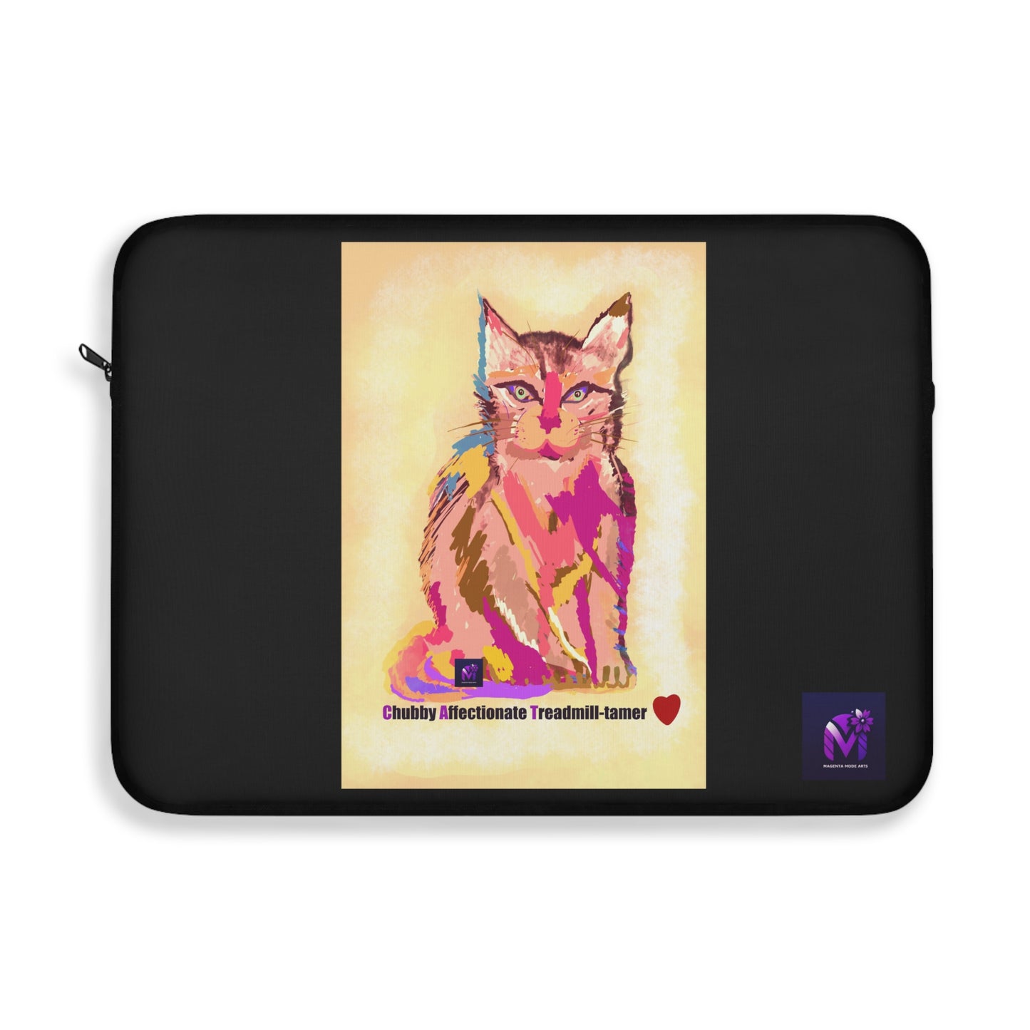 Laptop Sleeve - Cat Gaze print