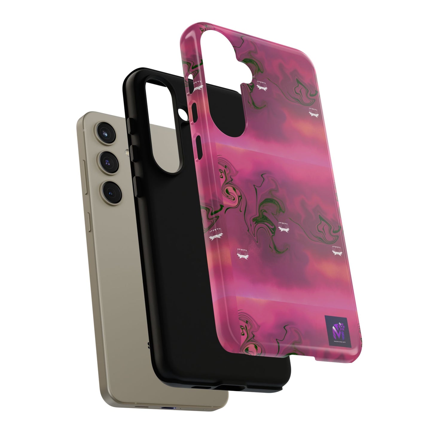 Tough Cases - Magenta Aura print