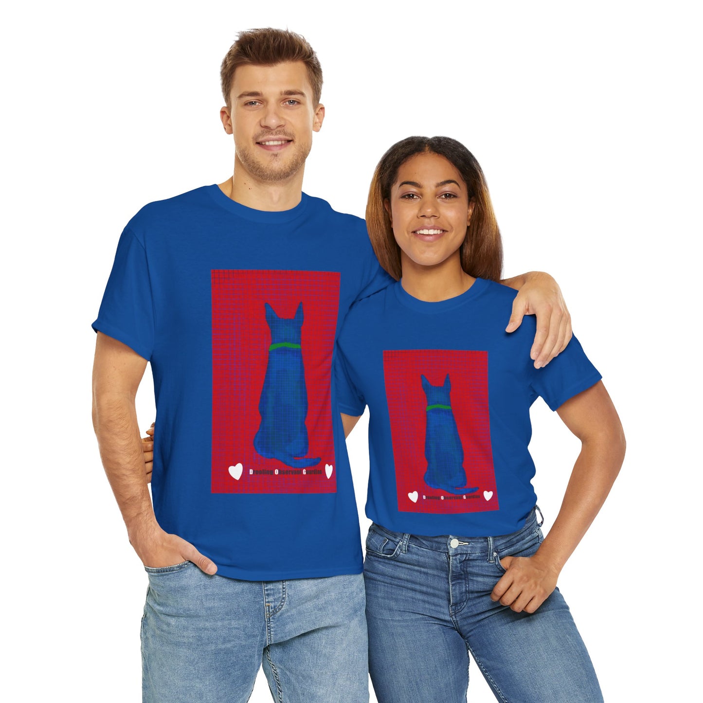 Unisex Heavy Cotton Tee - Dog print