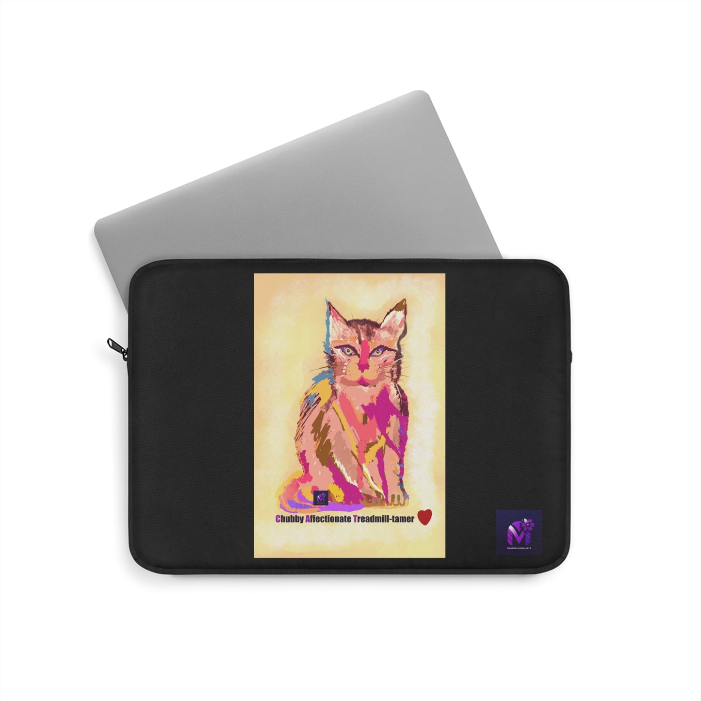 Laptop Sleeve - Cat Gaze print