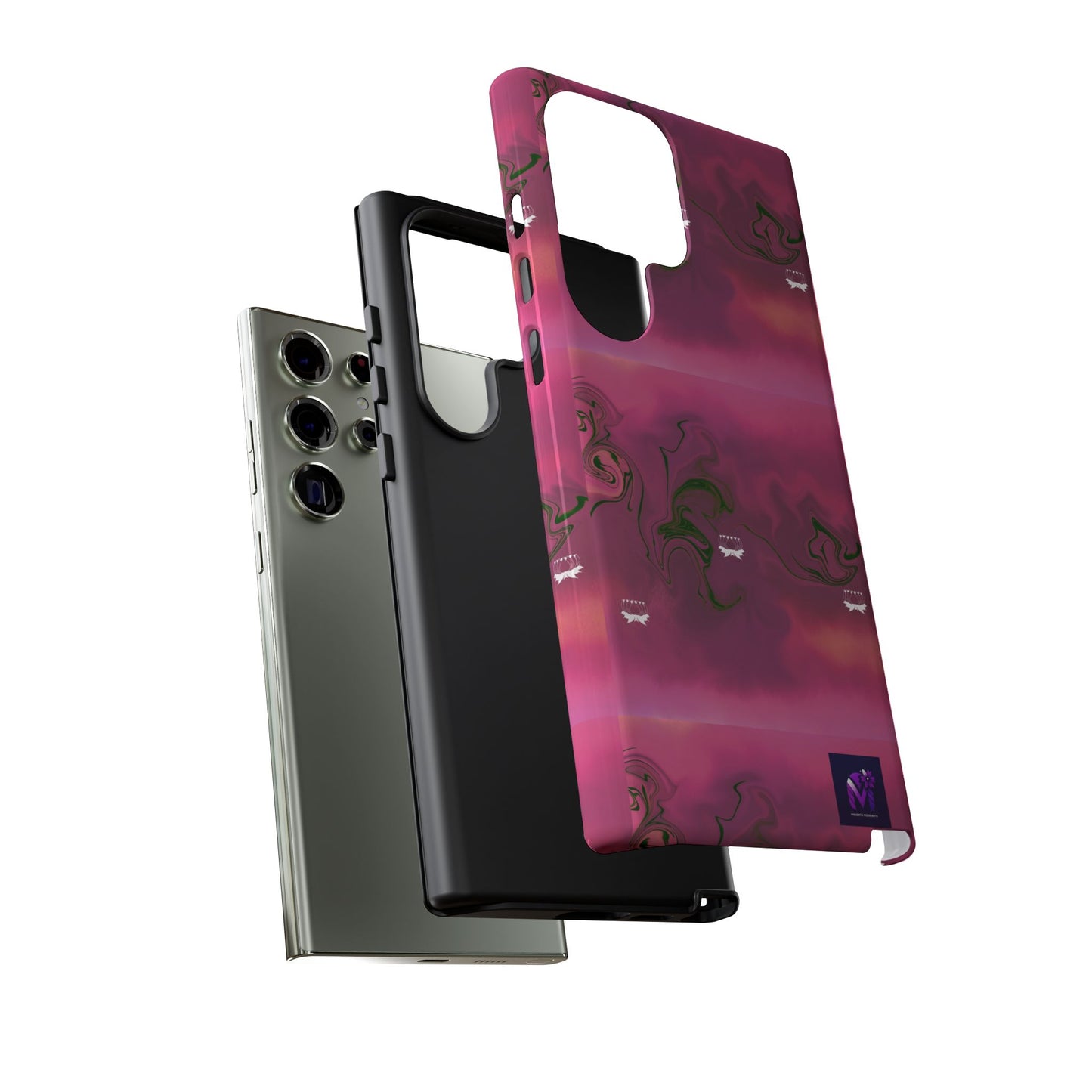 Tough Cases - Magenta Aura print