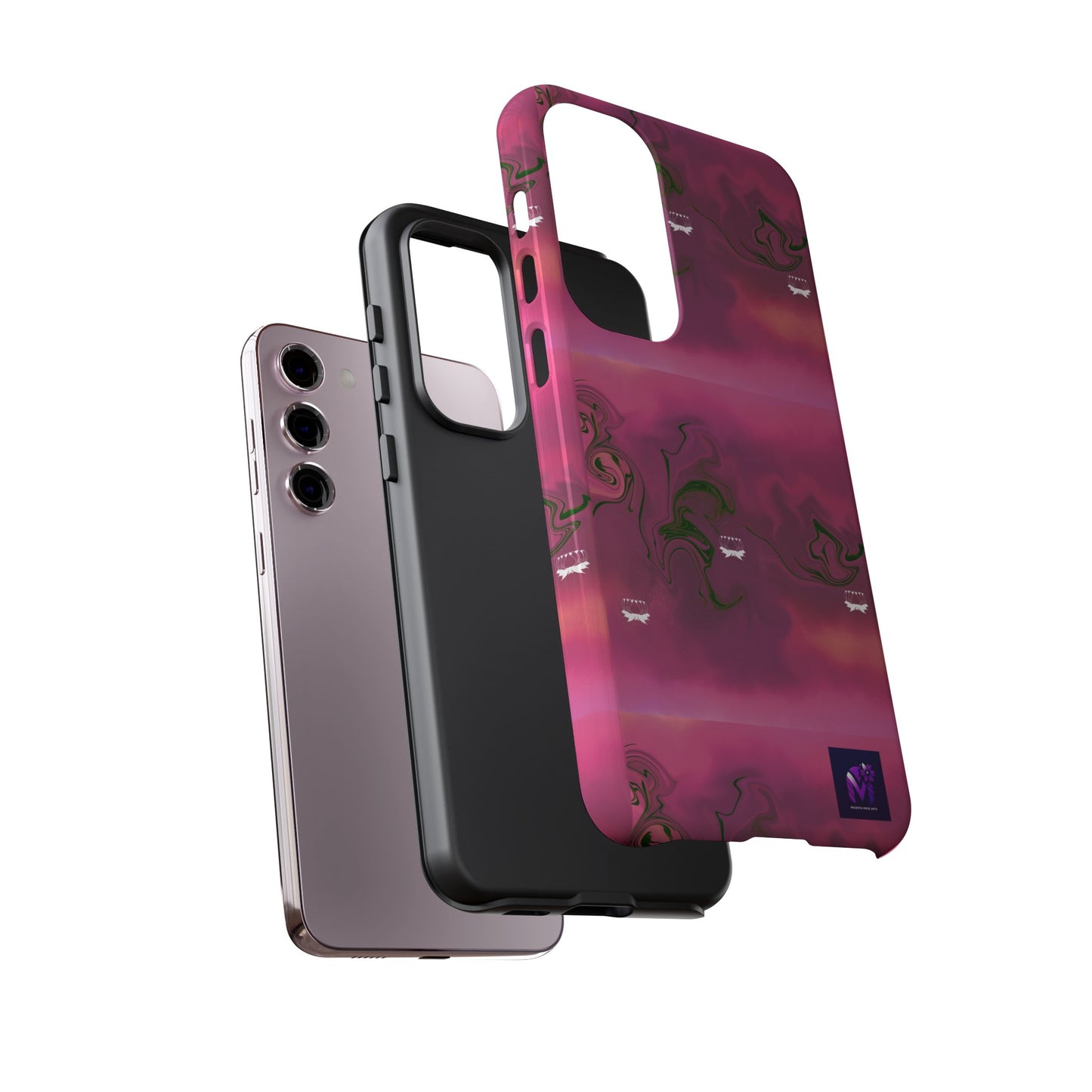 Tough Cases - Magenta Aura print