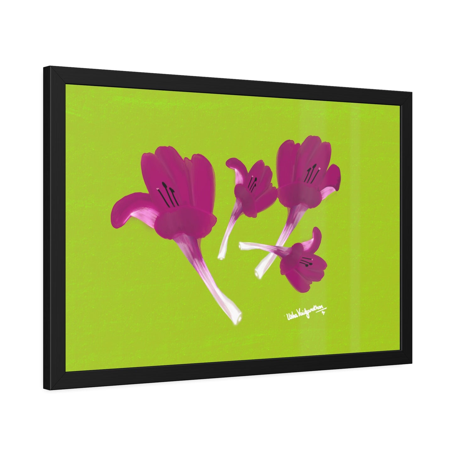 December Delights Magenta - Framed Art