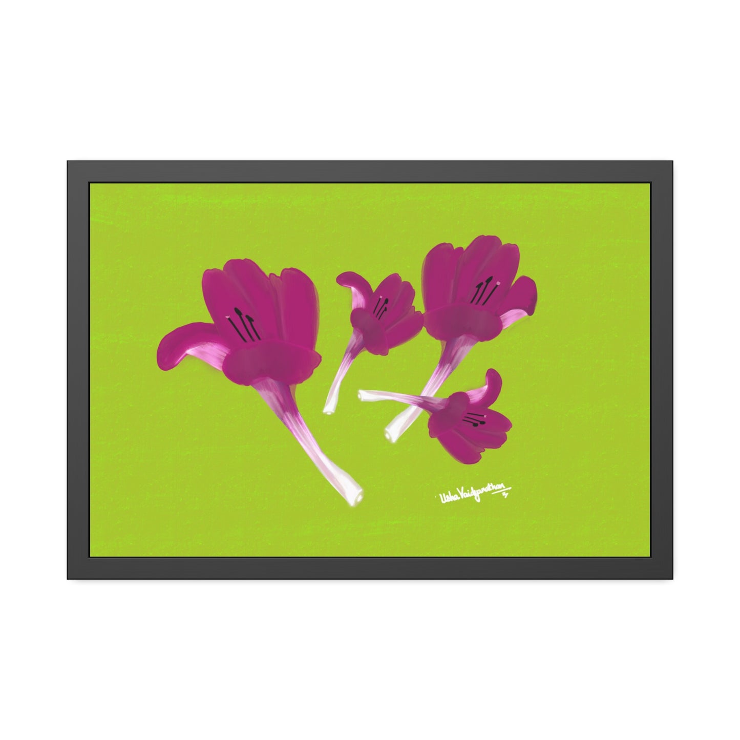 December Delights Magenta - Framed Art