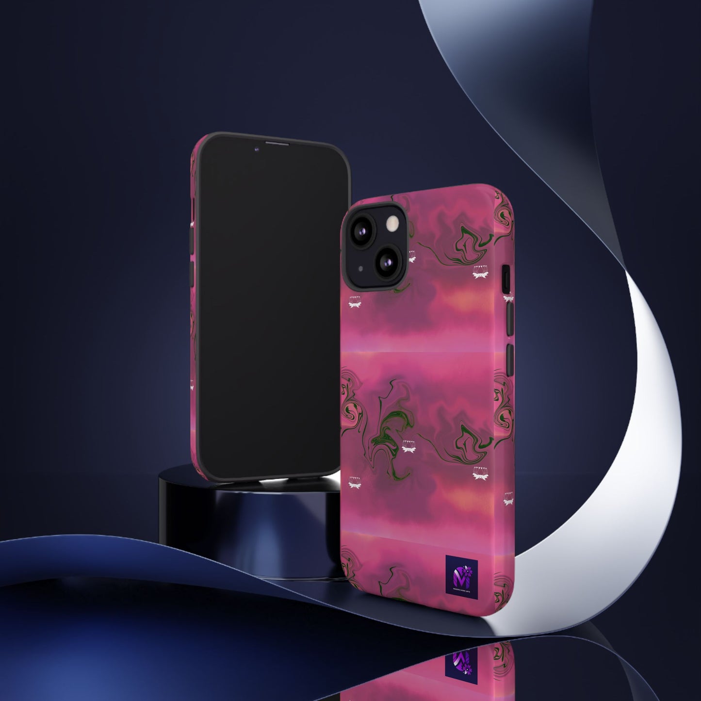 Tough Cases - Magenta Aura print