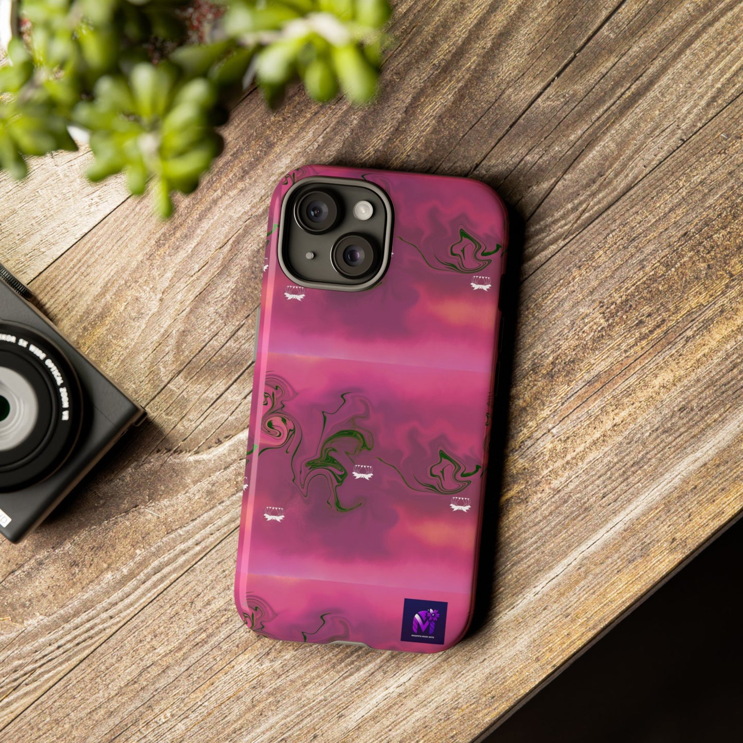 Tough Cases - Magenta Aura print