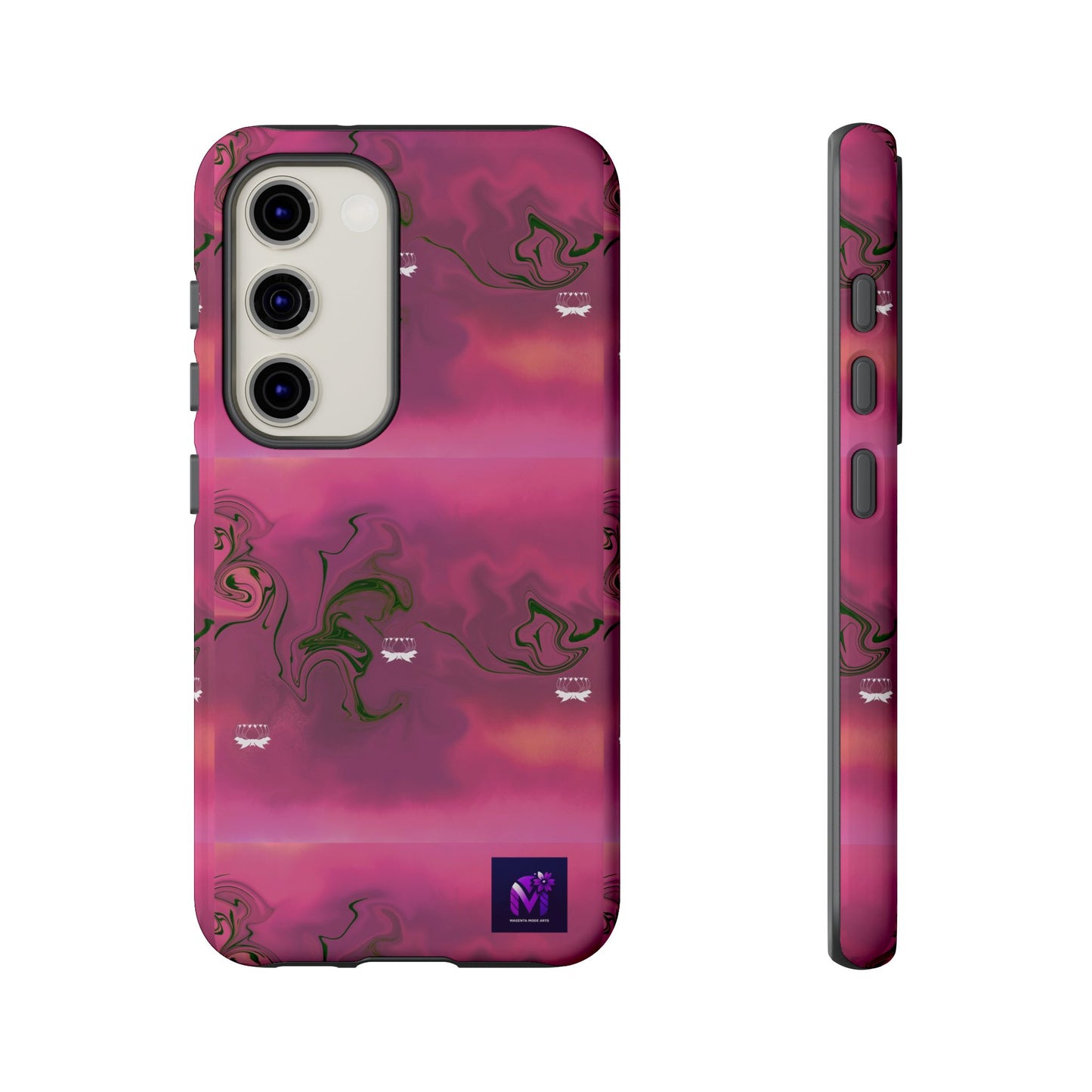 Tough Cases - Magenta Aura print