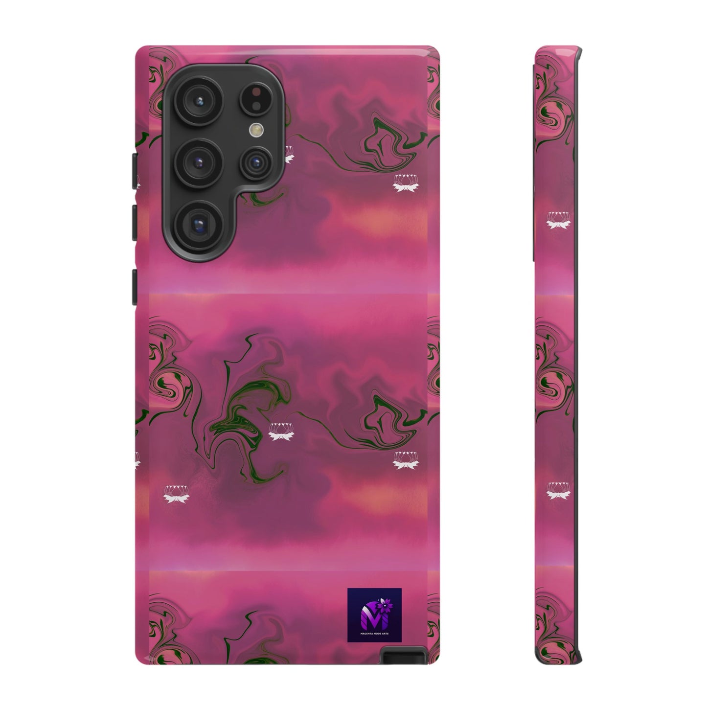 Tough Cases - Magenta Aura print