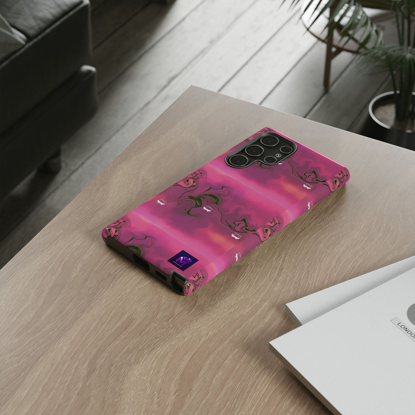 Tough Cases - Magenta Aura print