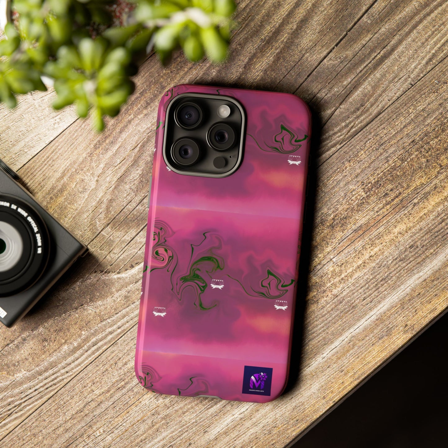 Tough Cases - Magenta Aura print