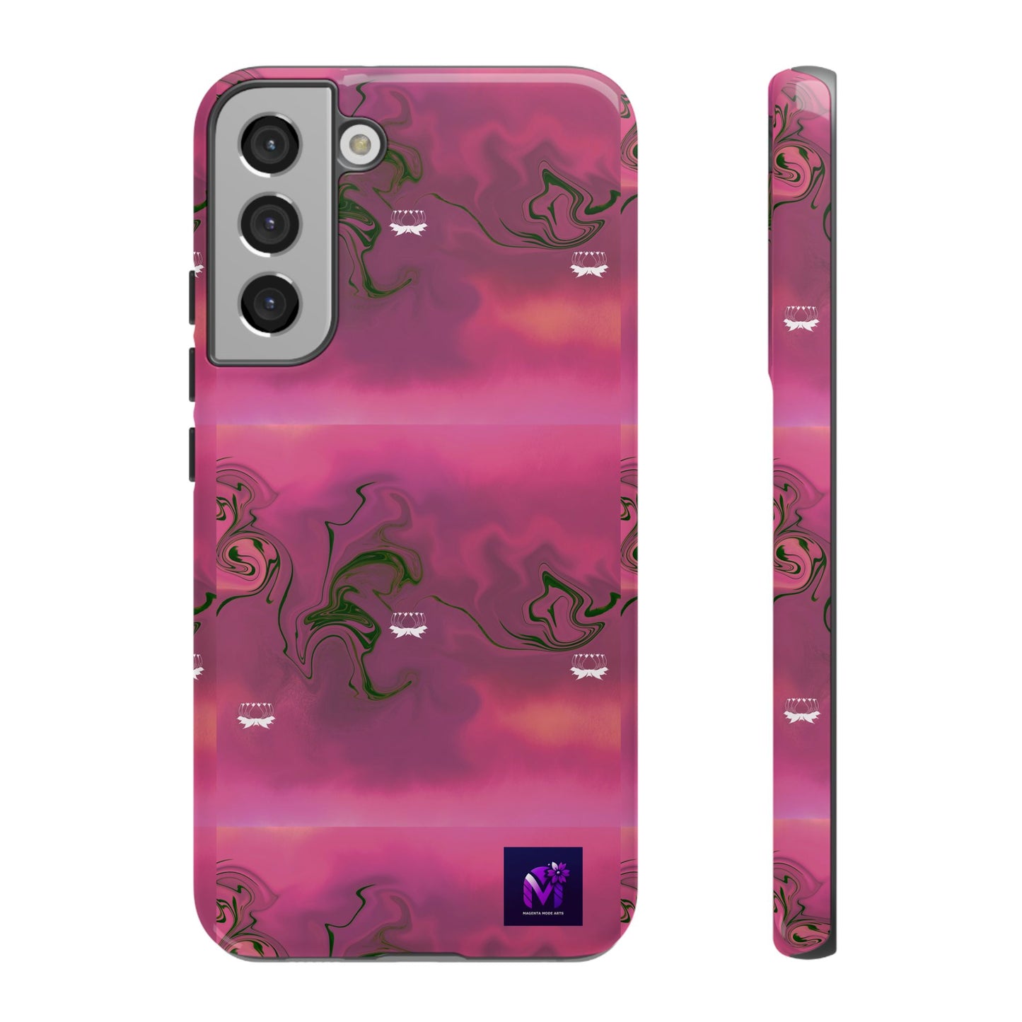 Tough Cases - Magenta Aura print