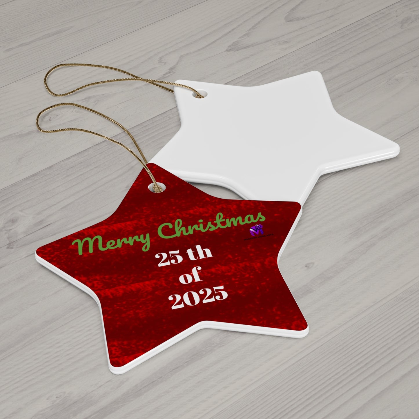 Limited edition Date 25/2025 Ornament (Star,Circle,Heart,Snowflake)