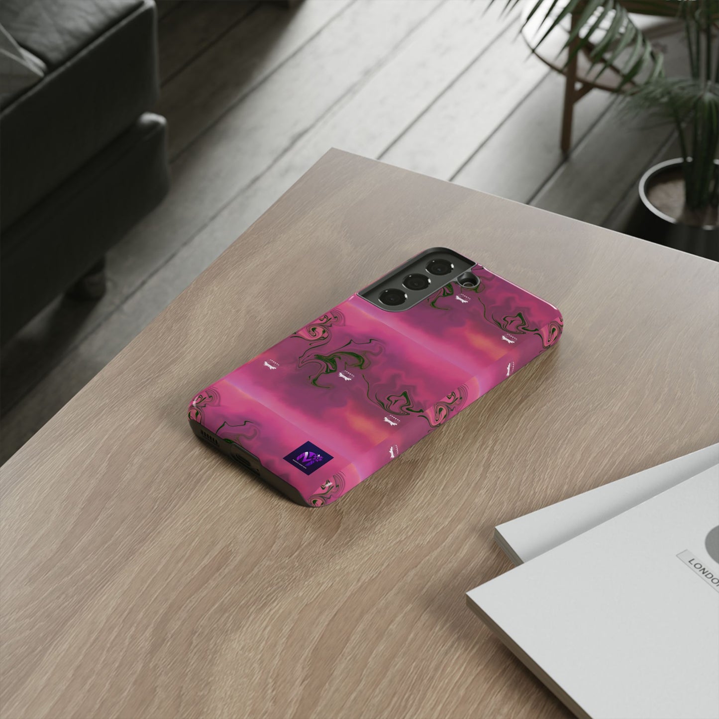 Tough Cases - Magenta Aura print