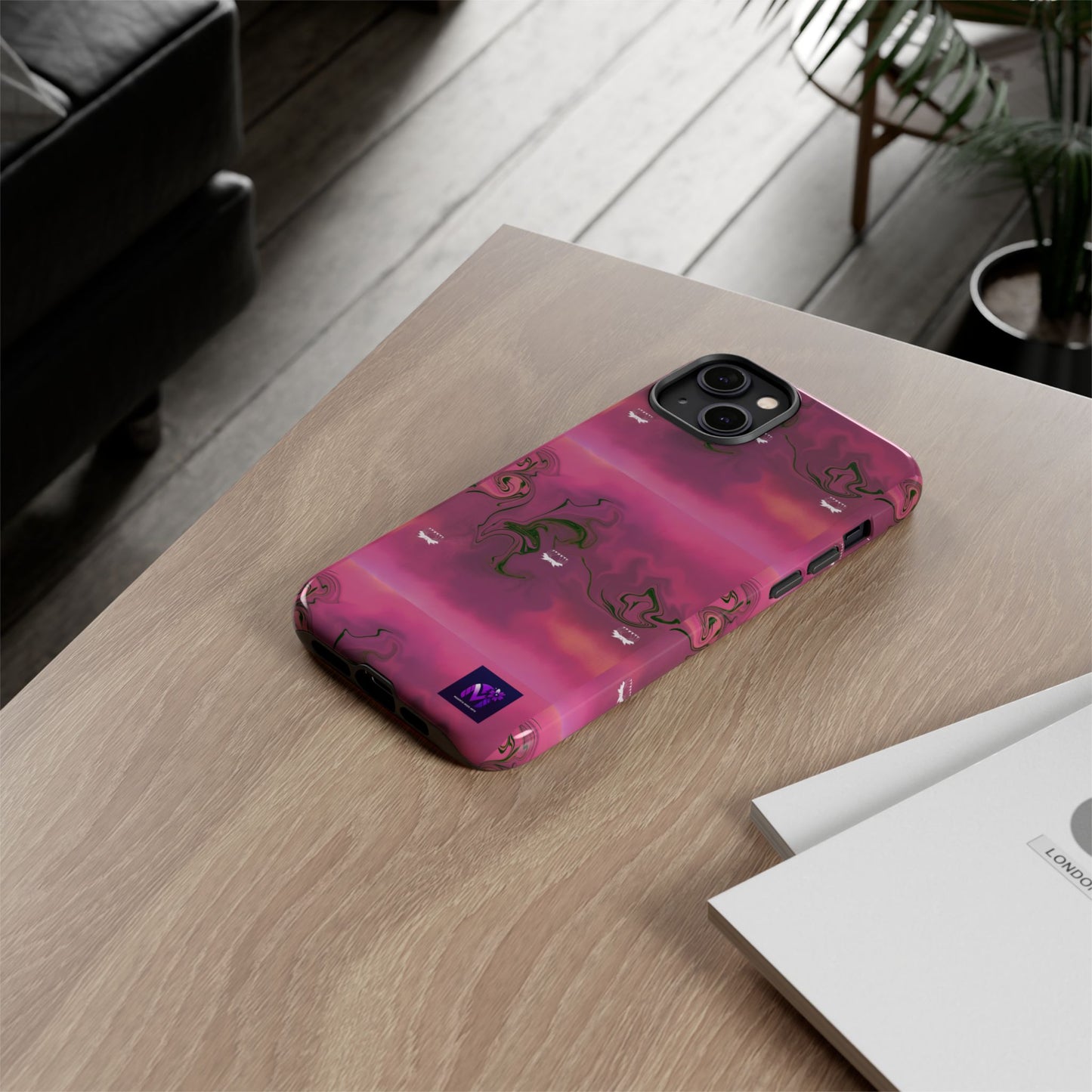 Tough Cases - Magenta Aura print